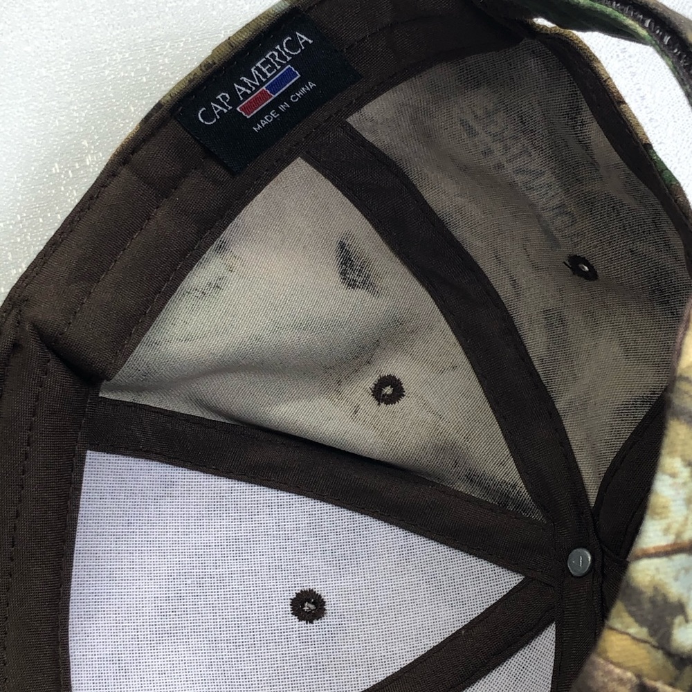 Cap America Men's Hat Camo Velcro Snap Groebner - Picture 9 of 15